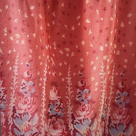 🌟 Host Pick 🌟Pink & Dusty Rose floral puff sleeve square neck tunic in size S - Picture 4 of 5